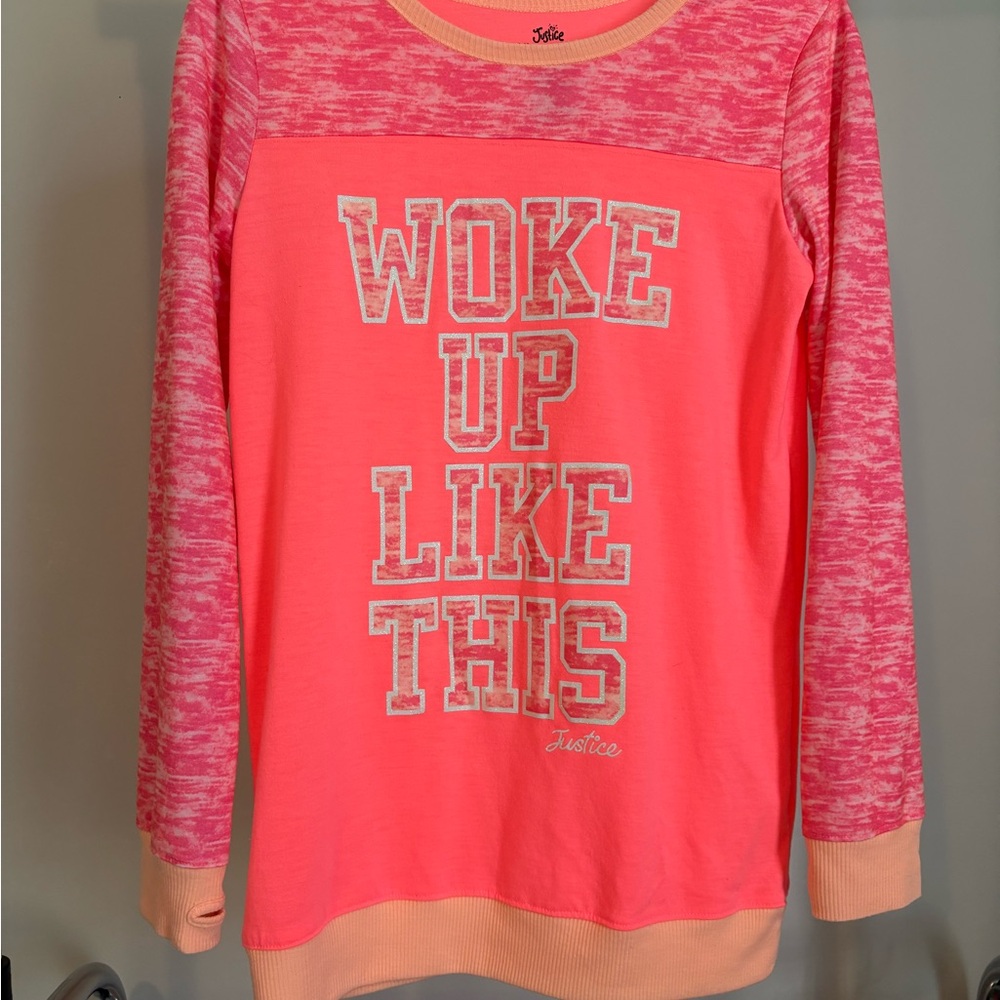 Justice Pink and Peach Kids Sweatshirt